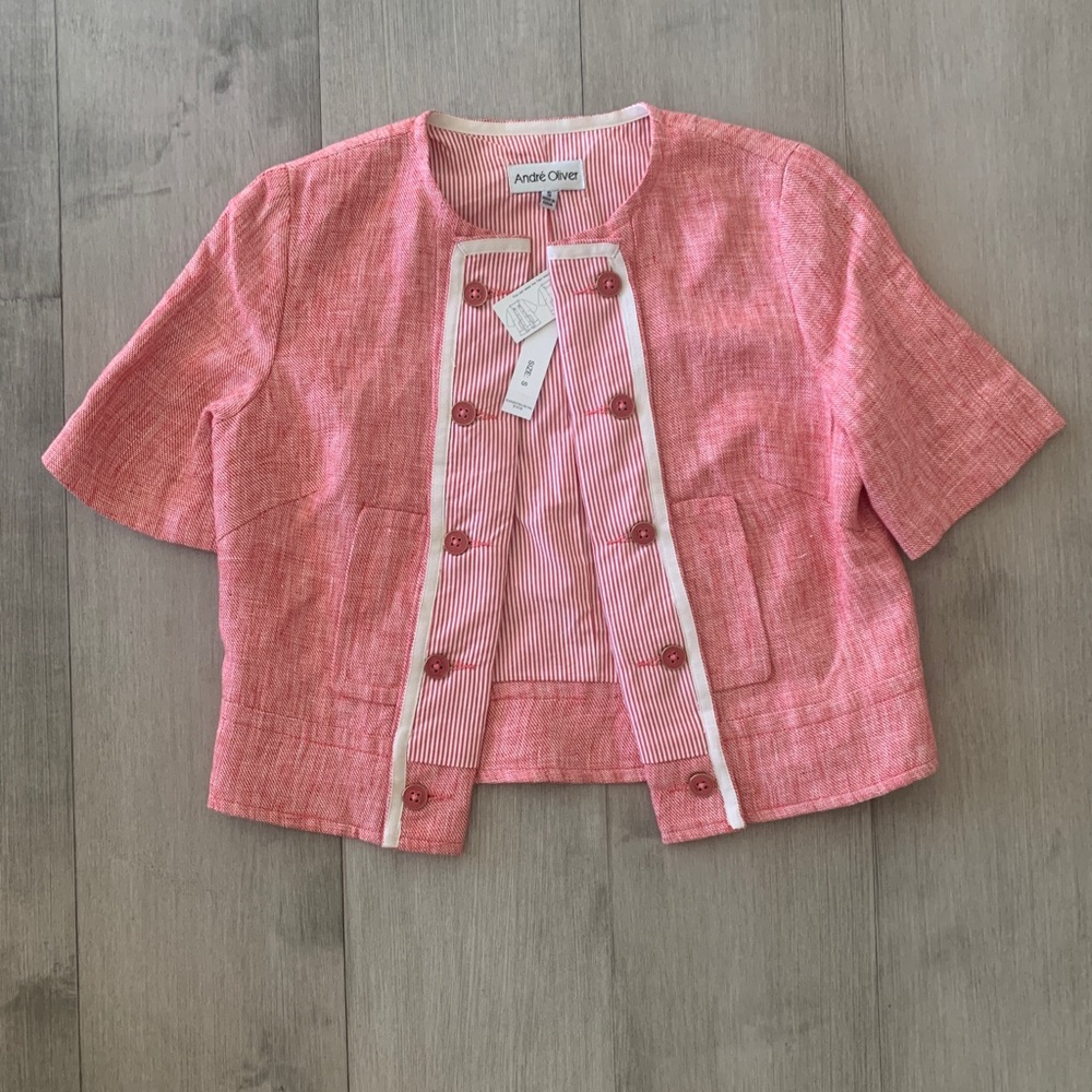 Vintage Andre Oliver Blazer or Top, Size S,